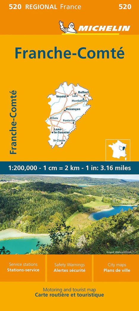 Michelin Franche-Comte, Karten