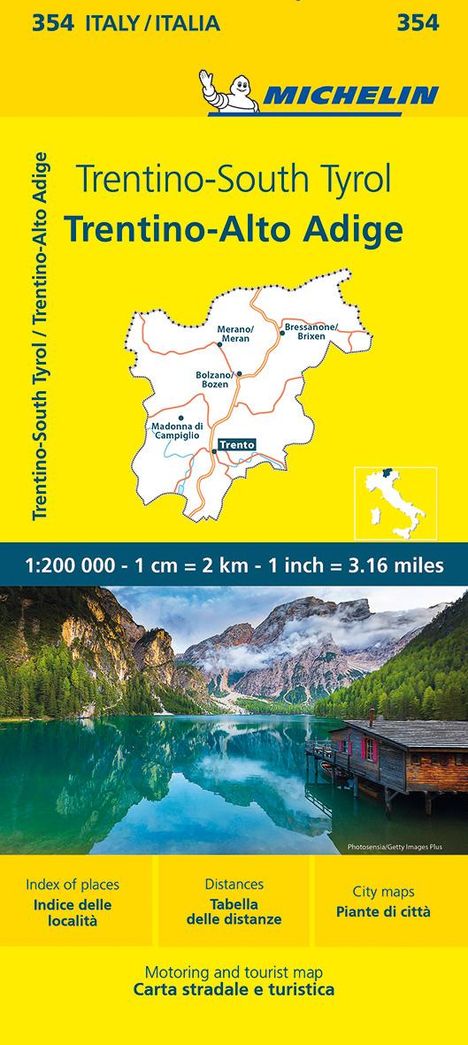 Michelin Trentino - Südtirol, Karten