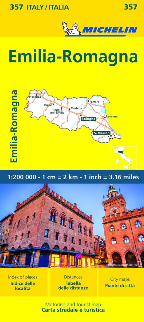 Emilia Romagna - Michelin Local Map 357, Karten