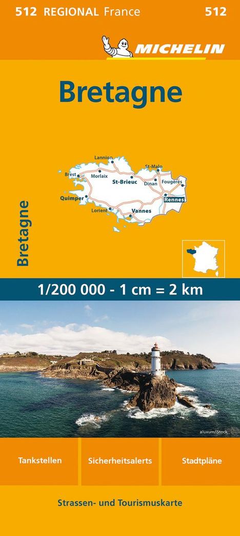 Michelin Bretagne, Karten