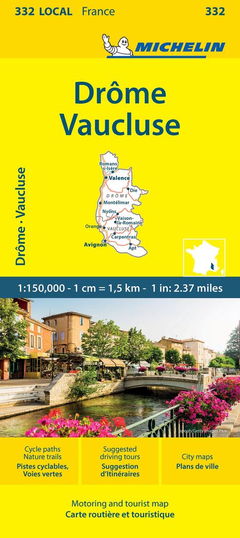 Michelin: Drome Vaucluse - Michelin Local Map 332, Karten