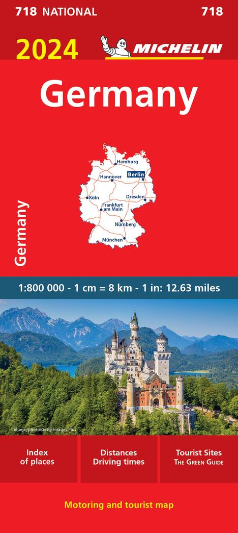 Michelin: Michelin: Germany 2024 - Michelin National Map 718, Karten