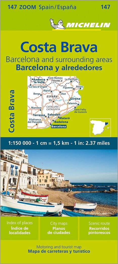 Michelin Costa Brava, Barcelona und Umgebung, Karten