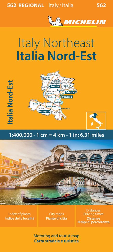 Michelin: Italy: Northeast Map 562, Karten