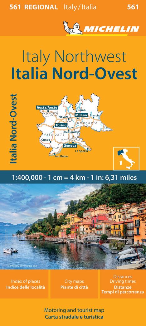 Michelin: Michelin Map Italy: Northwest Map 561, Karten