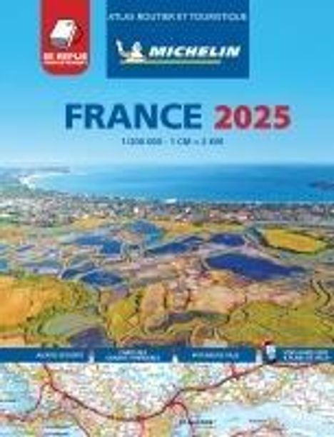 Michelin: France 2025 - Tourist & Motoring Atlas Multi-flex, Buch