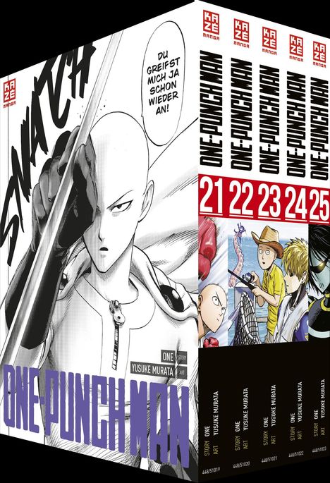 Yusuke Murata: ONE-PUNCH MAN - Band 21-25, 5 Bücher