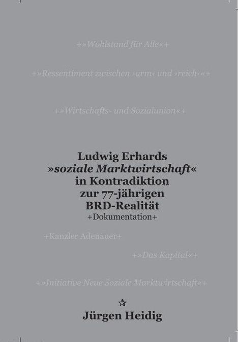 Ludwig Erhards »soziale Marktwirtschaft« in Kontradiktion zur 77-jährigen BRD-Realität. Jürgen Heidig.