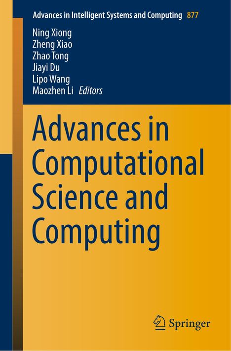 Advances in Computational Science and Computing, Buch
