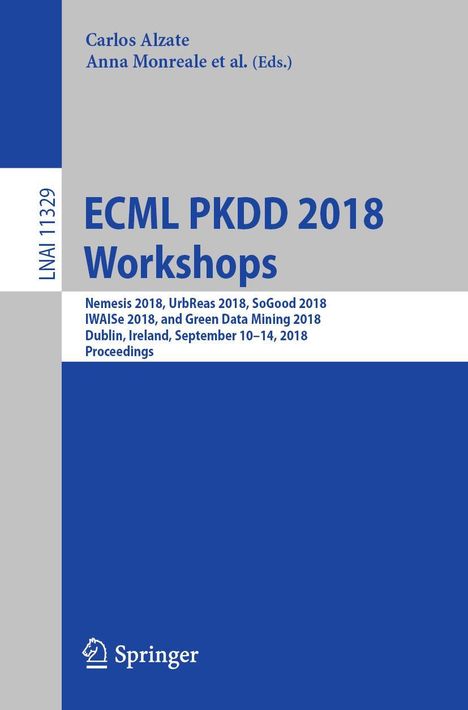 ECML PKDD 2018 Workshops, Buch