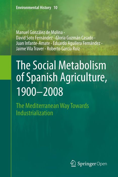 Manuel González de Molina: The Social Metabolism of Spanish Agriculture, 1900¿2008, Buch