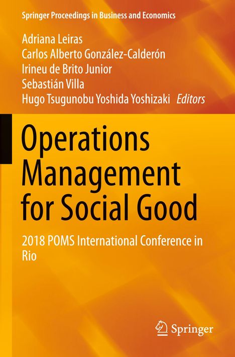 Operations Management for Social Good, Buch