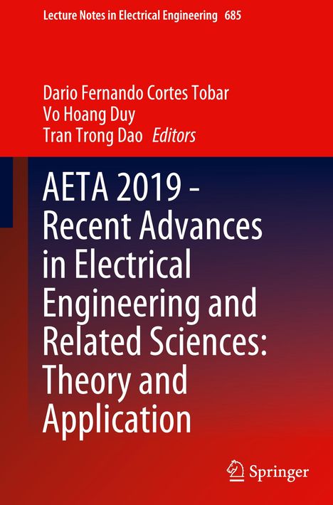 AETA 2019 - Recent Advances in Electrical Engineering and Related Sciences: Theory and Application, Buch