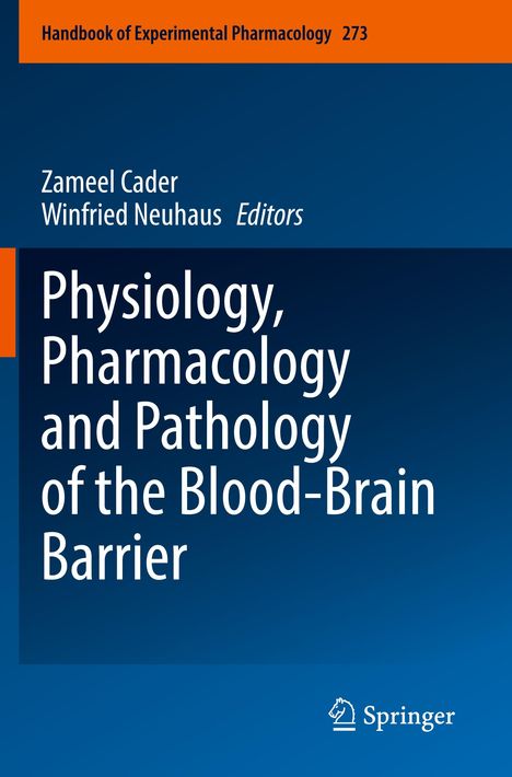 Physiology, Pharmacology and Pathology of the Blood-Brain Barrier, Buch