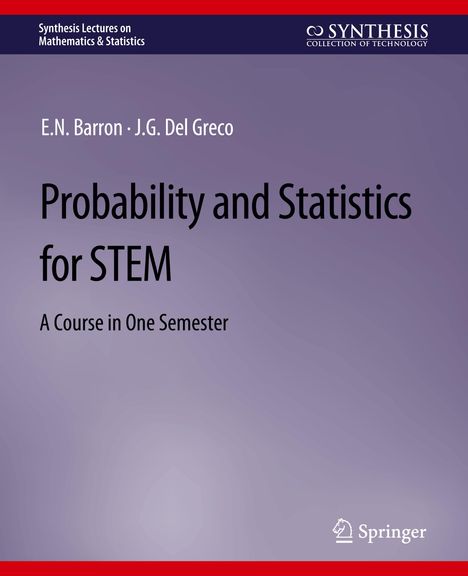 J. G. Del Greco: Probability and Statistics for STEM, Buch