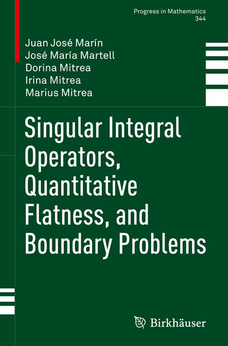 Juan José Marín: Singular Integral Operators, Quantitative Flatness, and Boundary Problems, Buch