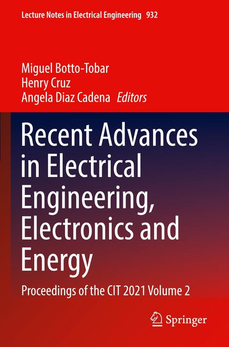 Recent Advances in Electrical Engineering, Electronics and Energy, Buch