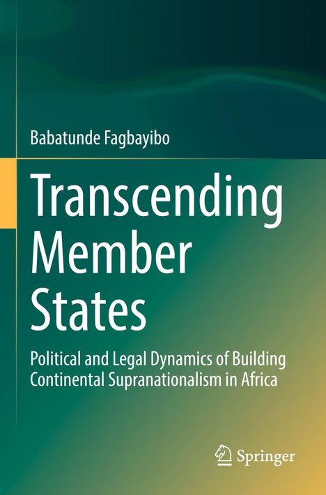 Babatunde Fagbayibo: Transcending Member States, Buch
