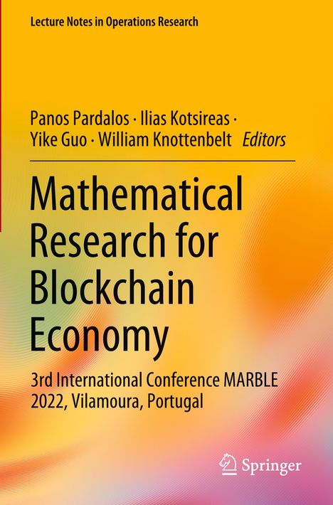 Mathematical Research for Blockchain Economy, Buch