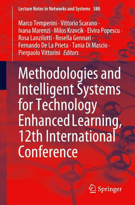 Methodologies and Intelligent Systems for Technology Enhanced Learning, 12th International Conference, Buch