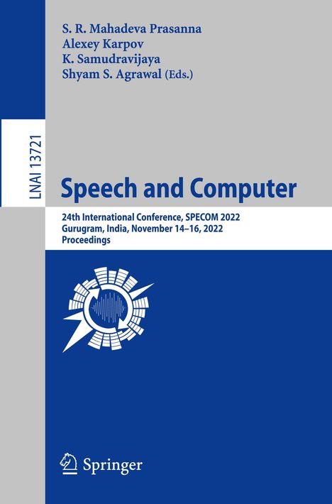 Speech and Computer, Buch