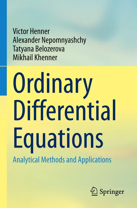 Victor Henner: Ordinary Differential Equations, Buch