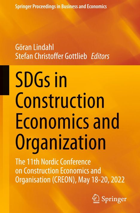 SDGs in Construction Economics and Organization, Buch