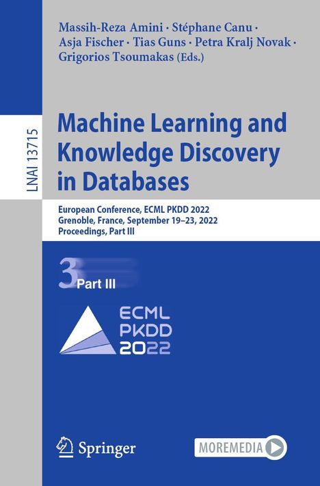 Machine Learning and Knowledge Discovery in Databases, Buch