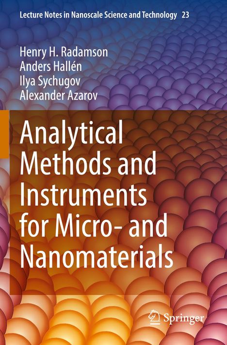 Henry H. Radamson: Analytical Methods and Instruments for Micro- and Nanomaterials, Buch