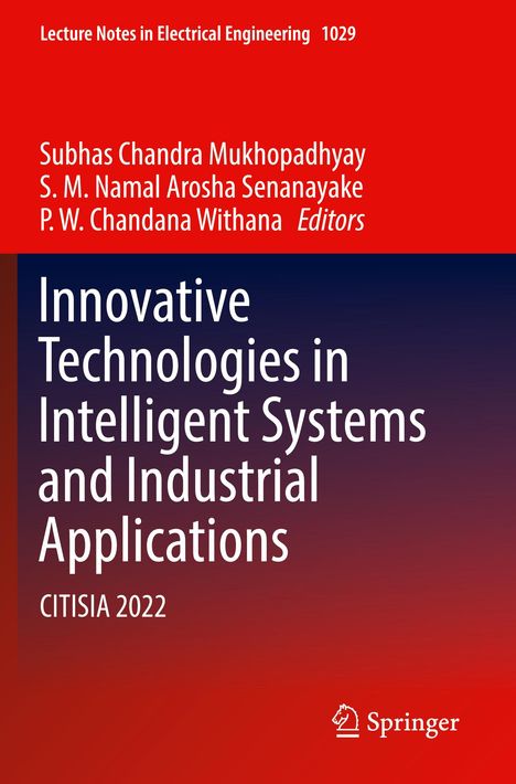 Innovative Technologies in Intelligent Systems and Industrial Applications, Buch