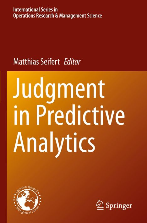 Judgment in Predictive Analytics, Buch