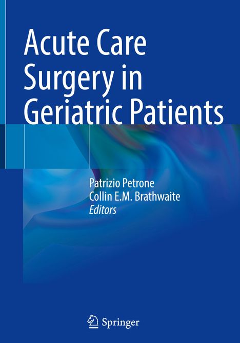 Acute Care Surgery in Geriatric Patients, Buch