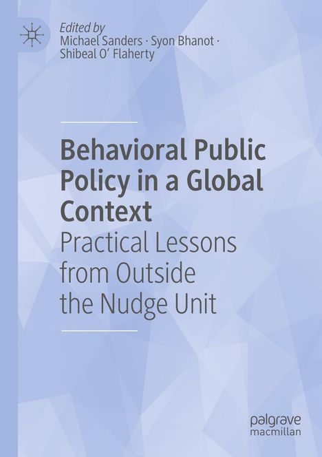 Behavioral Public Policy in a Global Context, Buch