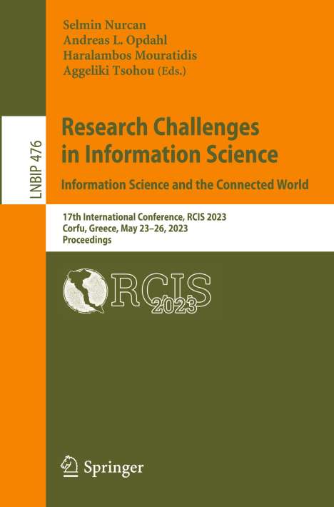 Research Challenges in Information Science: Information Science and the Connected World, Buch
