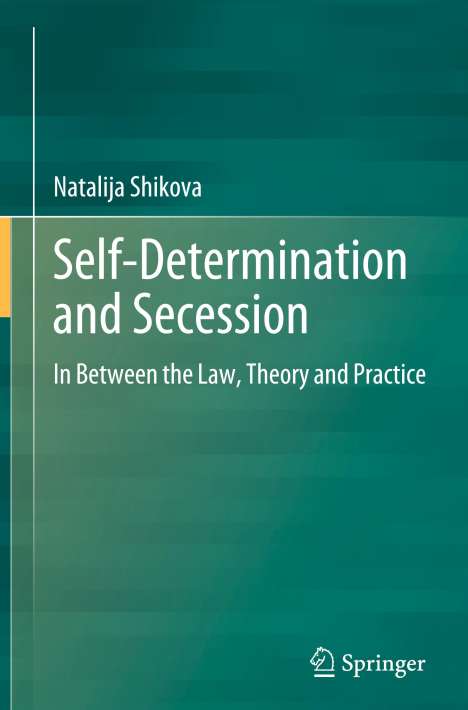 Natalija Shikova: Self-Determination and Secession, Buch
