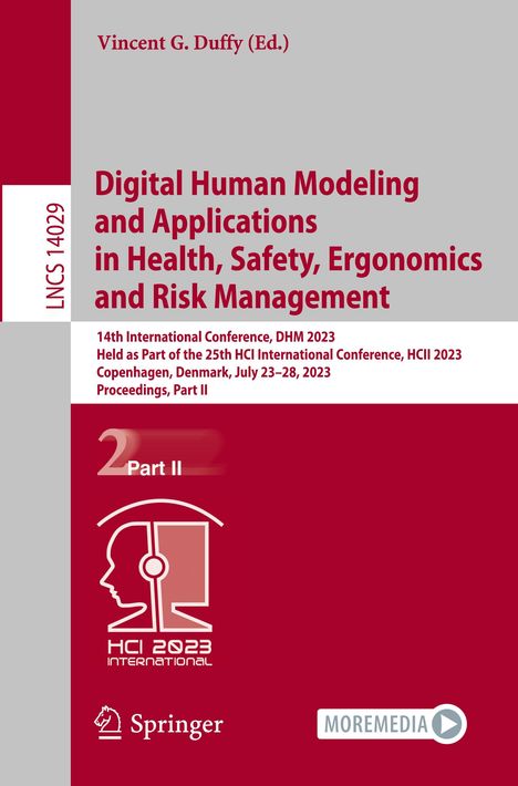 Digital Human Modeling and Applications in Health, Safety, Ergonomics and Risk Management, Buch