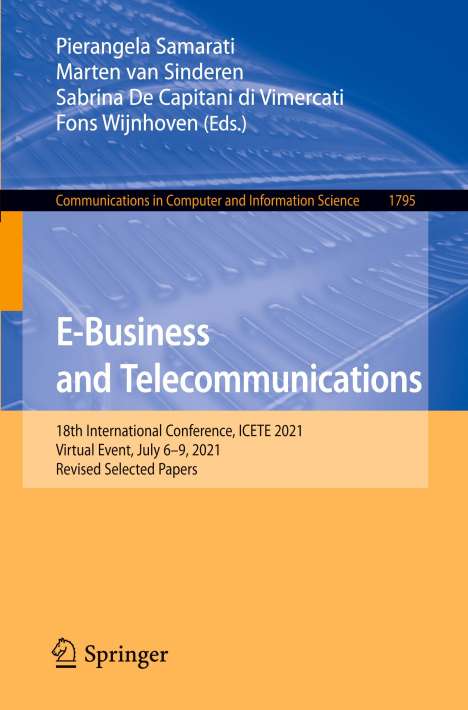 E-Business and Telecommunications, Buch