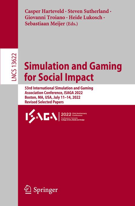 Simulation and Gaming for Social Impact, Buch