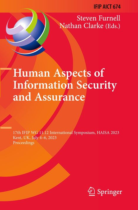 Human Aspects of Information Security and Assurance, Buch