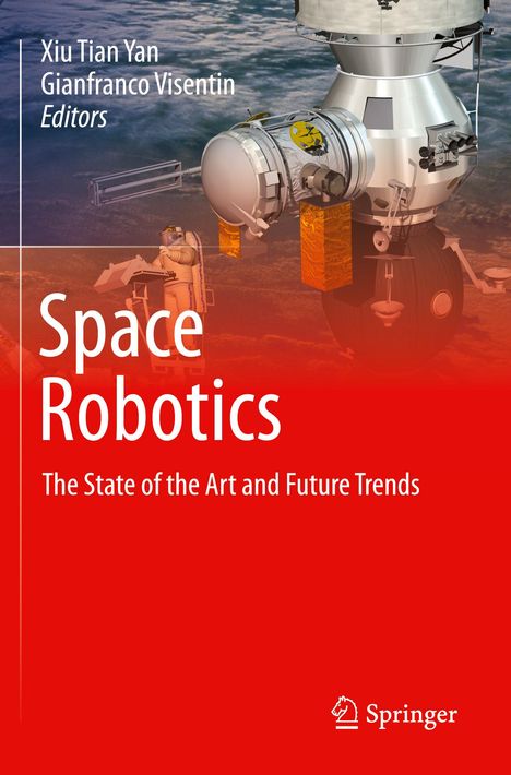 „Space Robotics: The State of the Art and Future Trends“ von Xiu Tian Yan und Gianfranco Visentin. Illustration eines Satelliten.