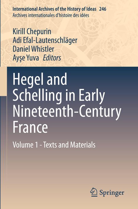 Hegel and Schelling in Early Nineteenth-Century France, Buch