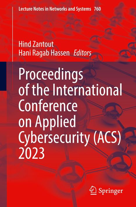 Proceedings of the International Conference on Applied Cybersecurity (ACS) 2023, Buch