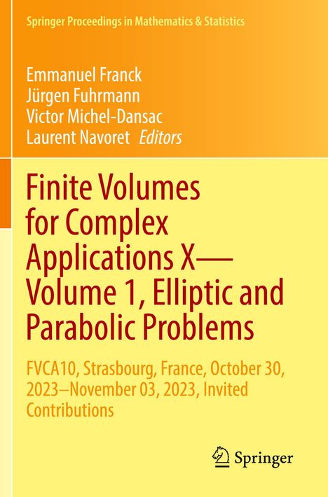 Finite Volumes for Complex Applications X-Volume 1, Elliptic and Parabolic Problems, Buch