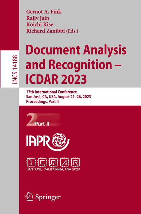 Document Analysis and Recognition - ICDAR 2023, Buch