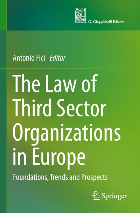 The Law of Third Sector Organizations in Europe, Buch