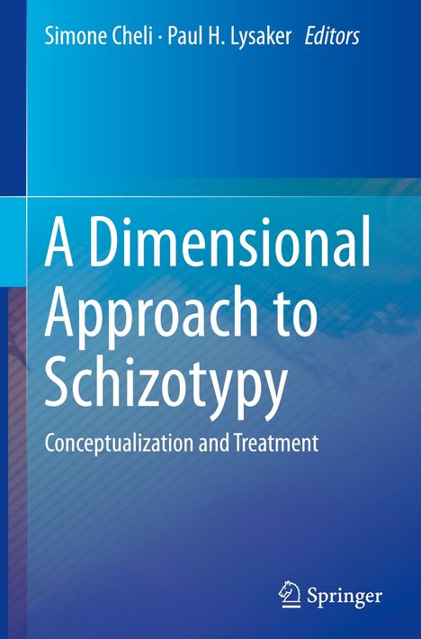 A Dimensional Approach to Schizotypy, Buch