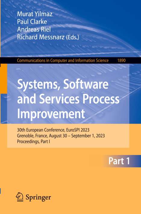 Systems, Software and Services Process Improvement, Buch