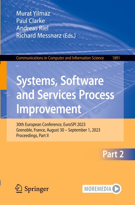 Systems, Software and Services Process Improvement, Buch