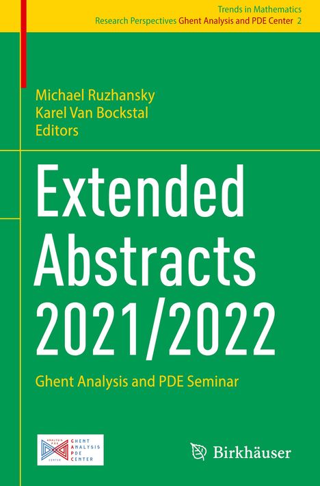 Extended Abstracts 2021/2022, Buch