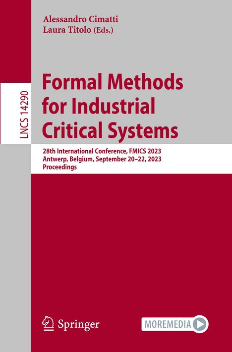 Formal Methods for Industrial Critical Systems, Buch